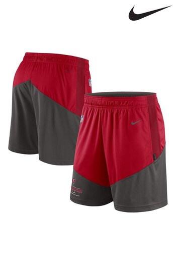 Nike Grey NFL Fanatics Tampa Bay Buccaneers On-field Sideline Dri-Fit Knit Shorts (D92102) | £45