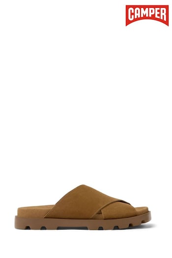 Camper Brutus Women's Brown Nubuck Sandals zapatillas (D92279) | £130