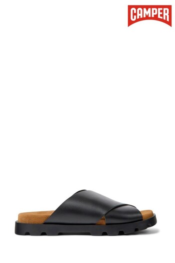 Brutus Black Leather Men's Sandal (D92283) | £125
