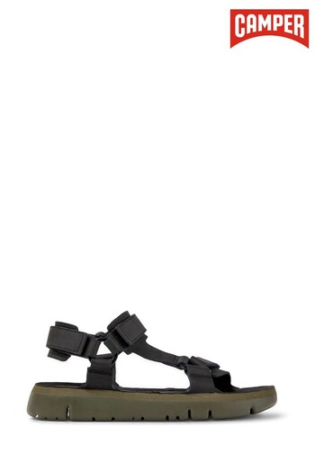 Oruga Black Leather Men's Sandal (D92286) | £110