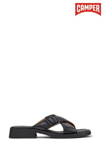 Camper adds's Dana Black Leather Sandals master (D92307) | £115