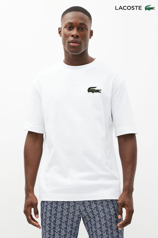 Buy Men s Lacoste White T Shirts Tops Online Next UK