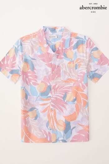 Abercrombie & Fitch Pink Printed Resort Shirt (D92452) | £29