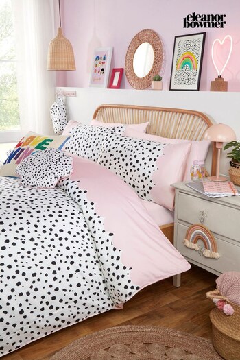 Eleanor Bowmer Pink Dalmatian Duvet Cover & Pillowcase Set (D92460) | £60 - £95
