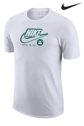 Nike White Fanatics Boston Celtics Nike Essential Logo T-Shirt (D92478) | £28