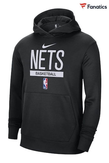 Nike Black Fanatics Brooklyn Nets Nike Spotlight Fleece Overhead Hoodie (D92483) | £65