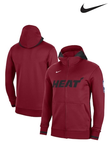 Nike Red Fanatics Miami Heat Nike Thermaflex Full Zip Hoodie (D92487) | £120