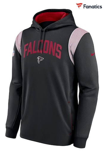 Nike Black NFL Fanatics Atlanta Falcons Sideline Thermaflex PO Fleece Hoodie (D92505) | £70