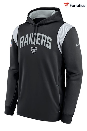 Nike Black Fanatics Las Vegas Raiders Sideline Nike Thermaflex PO Fleece Hoodie (D92506) | £70