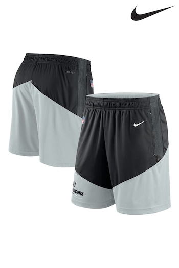 Nike Grey Fanatics Las Vegas Raiders Nike On field sideline Dri-Fit Knit Shorts (D92511) | £45