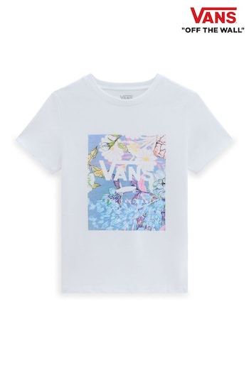 Vans whites Wild Bouquet Box Crew Short Sleeve T-Shirt (D92553) | £30