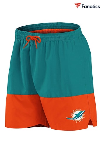 Fanatics Green Miami Dolphins Woven Swim Shorts (D92594) | £35