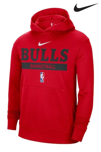 Nike Red Fanatics Chicago Bulls VAPORMAX Nike Spotlight Fleece Overhead Hoodie (D92603) | £65