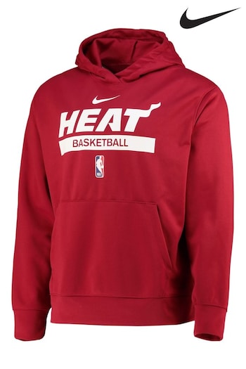 Nike Red Fanatics Miami Heat Nike Spotlight Fleece Overhead Hoodie (D92607) | £65