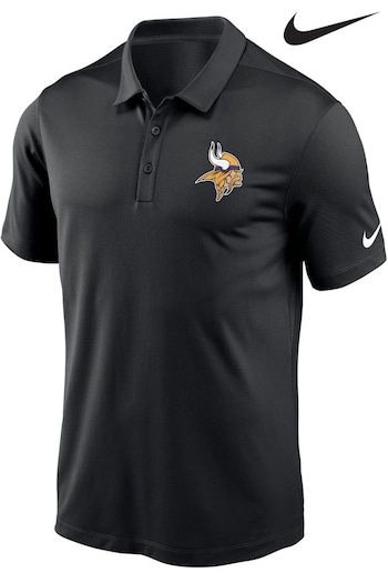 Nike Black NFL Fanatics Minnesota Vikings Franchise Polo Shirt (D92609) | £45