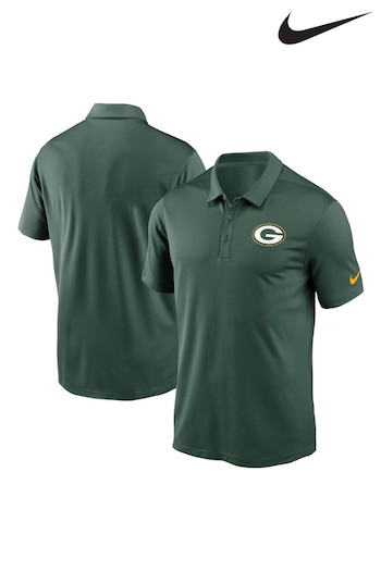 Nike widow Green NFL Fanatics Green Bay Packers Franchise Polo T-Shirt (D92630) | £45