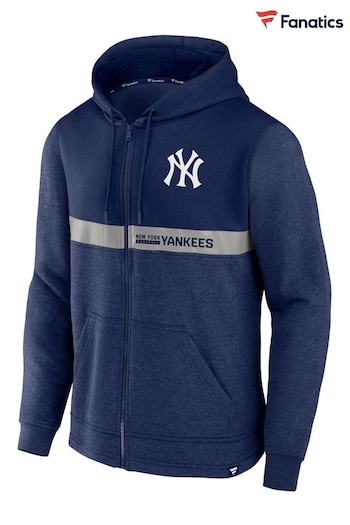 Fanatics Blue New York Yankees Iconic Fleece Full Zip Hoodie (D92645) | £60