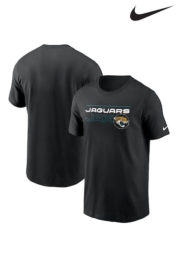 Nike Max Black NFL Fanatics Jacksonville Jaguars Broadcast T-Shirt (D92659) | £25
