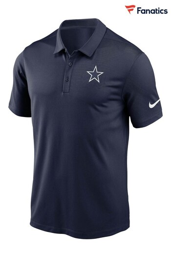 Nike Blue NFL Fanatics Dallas Cowboys Team Logo Franchise Polo Shirt (D92660) | £22