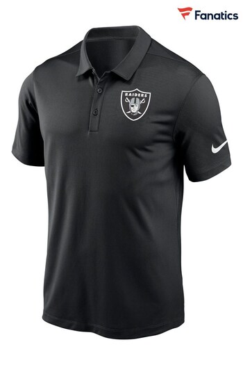 Nike Black NFL Fanatics Las Vegas Raiders Team Logo Franchise Polo Shirt (D92661) | £45