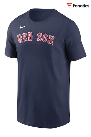 Nike salary Navy Blue Fanatics Boston Red Sox Nike salary Wordmark T-Shirt (D92664) | £20