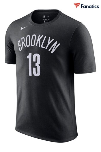Nike Black Fanatics Brooklyn Nets Nike Name & Number Icon T-Shirt - James Harden (D92895) | £35