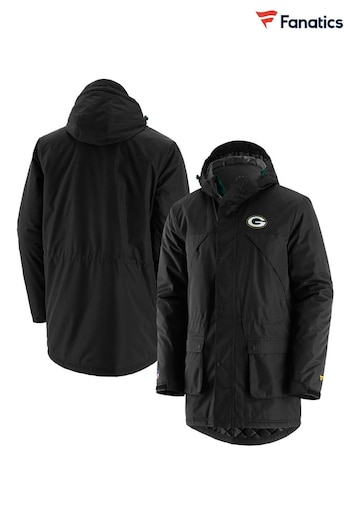 Fanatics NFL Green Bay Packers Branded Heavyweight Black Jacket (D92906) | £100