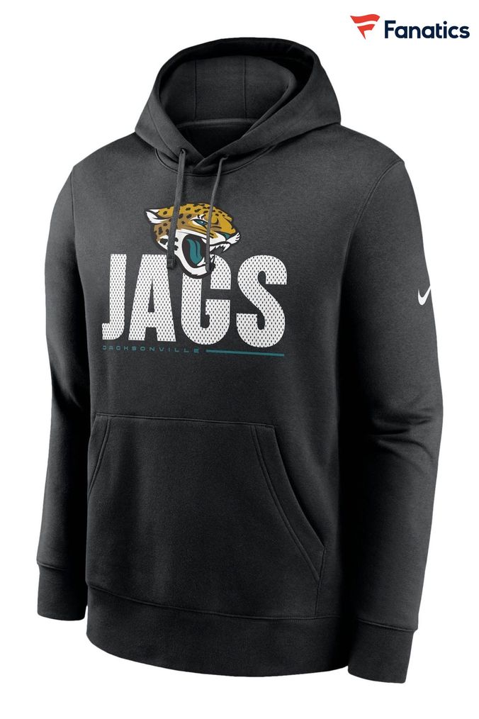 Men's Nike Black Jacksonville Jaguars Fan Gear Primary Logo Therma Performance Pullover Hoodie