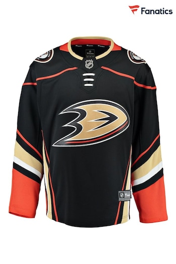 Fanatics Anaheim Ducks Black Branded Home Breakaway Jersey (D92918) | £105