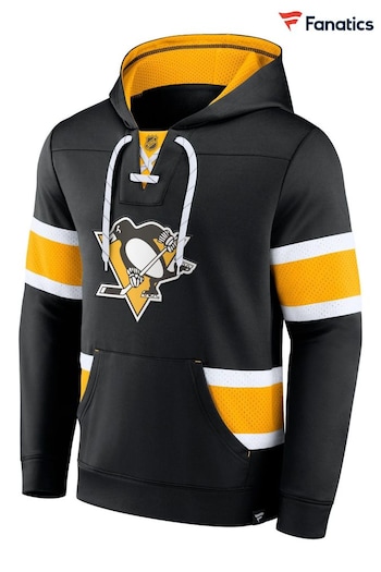 Fanatics Black Pittsburgh Penguins Fanatics Branded Iconic NHL Exclusive Pullover Hoodie (D92923) | £70