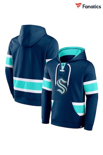 Fanatics Blue Seattle Kraken Fanatics Branded Iconic NHL Exclusive Pullover Hoodie (D92924) | £70