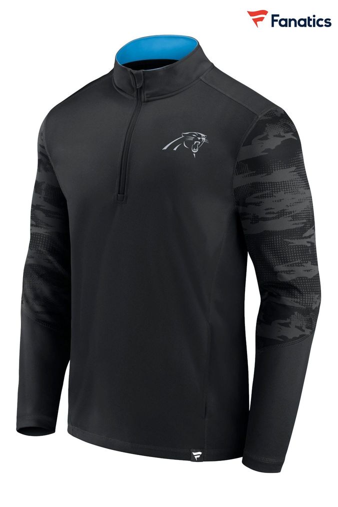Carolina Panthers Men's Short Sleeve Polo Shirt Casual Sport T-Shirt with  Zipper