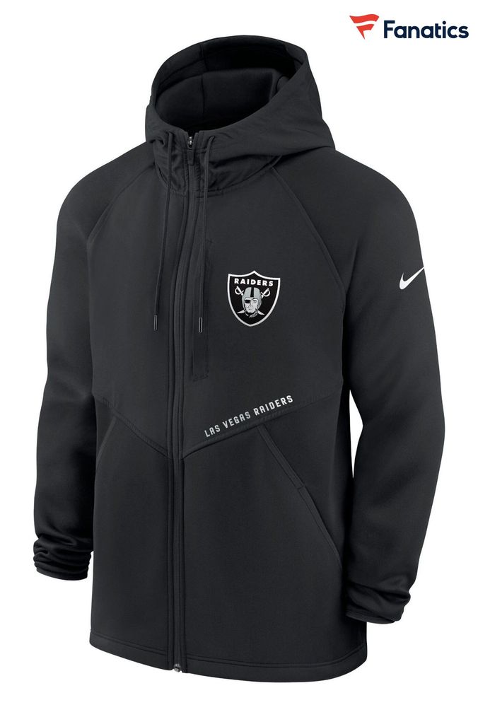 Nike Black Fanatics Las Vegas Raiders Nike Field Full Zip Hoodie (D92940) | £95