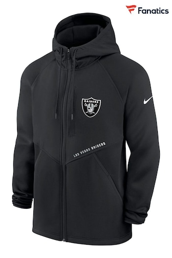 Nike Black NFL Fanatics Las Vegas Raiders Field Full Zip Hoodie (D92940) | £95