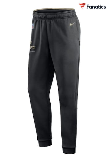 Nike Black Fanatics New Orleans Saints Sideline Nike Therma Fleece Pants (D92943) | £60