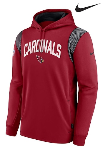 Nike Red NFL Fanatics Arizona Cardinals Sideline Thermal Flex PO Fleece Hoodie (D92948) | £35