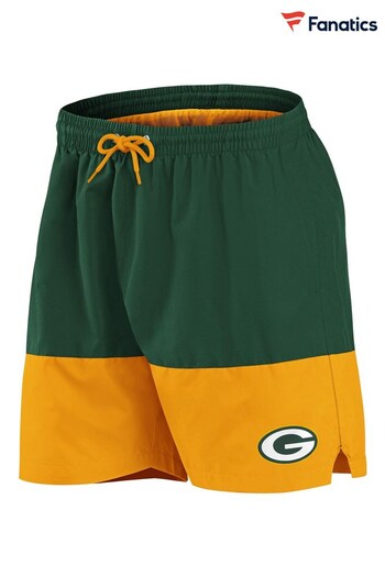 Fanatics NFL Green Bay Packers Woven Swim Shorts (D92959) | £35