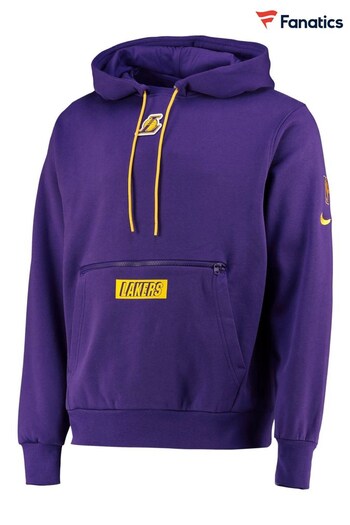 Nike Zoom Purple Fanatics Los Angeles Lakers Nike Zoom Courtside Hoodie (D92992) | £73