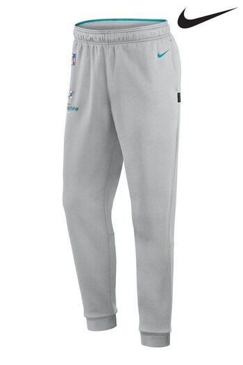 Nike Grey NFL Fanatics Miami Dolphins Sideline Therma Fleece Joggers (D93013) | £60