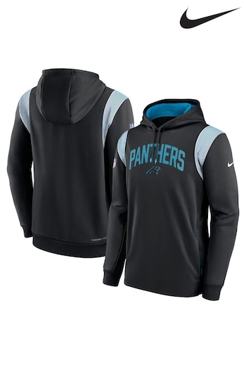 Nike Black NFL Fanatics Carolina Panthers Sideline Thermaflex PO Hoodie (D93014) | £70