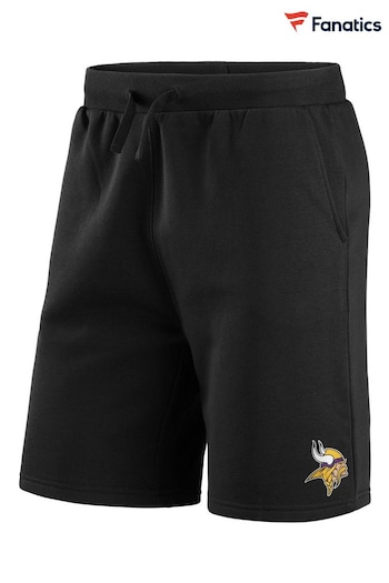Fanatics NFL Minnesota Vikings Branded Essential Black Shorts (D93032) | £32
