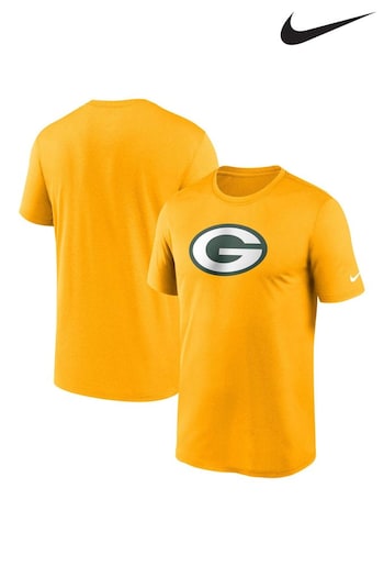Nike Yellow NFL Fanatics Green Bay Packers Logo Legend T-Shirt (D93039) | £28