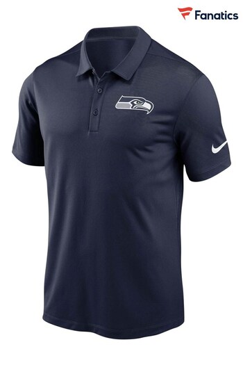 Nike Blue Fanatics Seattle Seahawks Nike Team Logo Franchise Polo Shirt (D93044) | £45