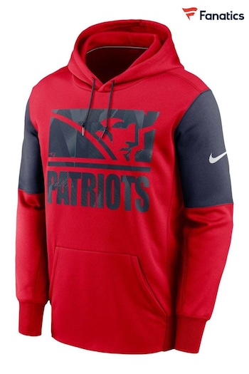 Nike size Red NFL Fanatics New England Patriots Mascot Stack Pullover Hoodie (D93048) | £60