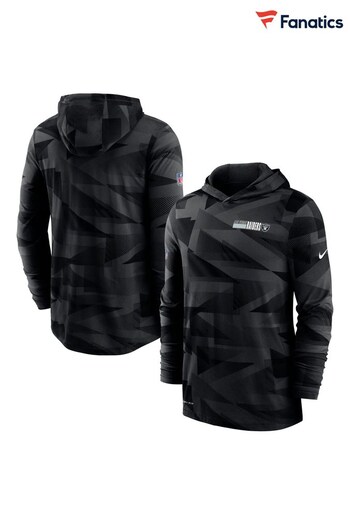 Nike Black Fanatics Oakland Raiders Nike Dri Fit Sideline Hoodie (D93050) | £50