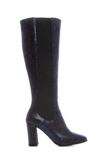 Moda In Pelle Sammantha Knee High Boots With Elastic Panel And Block Heel (D93064) | £109