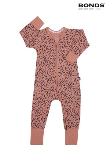 Bonds Animal Print Zip Sleepsuit (D93251) | £22
