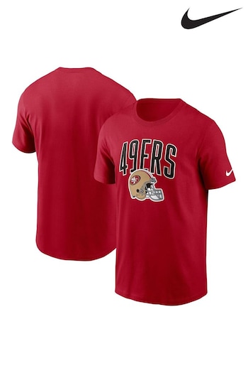 Nike Red NFL Fanatics San Francisco Essential Team Athletic T-Shirt (D93325) | £28