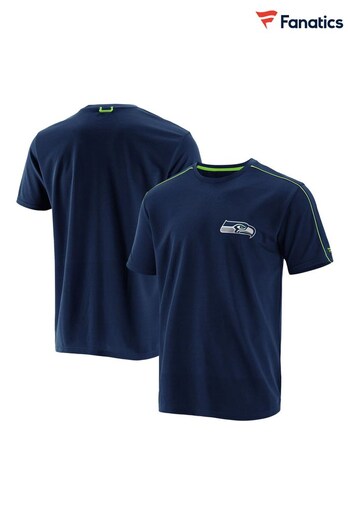 Fanatics Blue NFL Seattle Seahawks Branded Prime T-Shirt (D93374) | £25