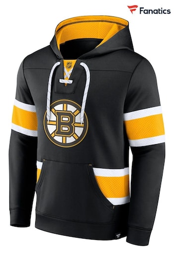 Fanatics Boston Bruins Branded Iconic NHL Exclusive Black Pullover Hoodie (D93420) | £70